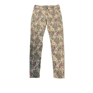 True Religion Stella Floral Paisley Print Jeans Size 28